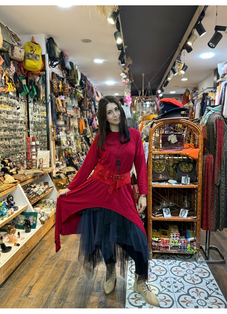 Pamuk Bluz Kırmızı