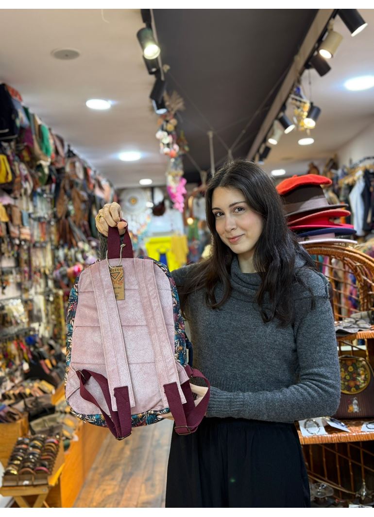 DOKUMA PAMUK SIRT ÇANTASI