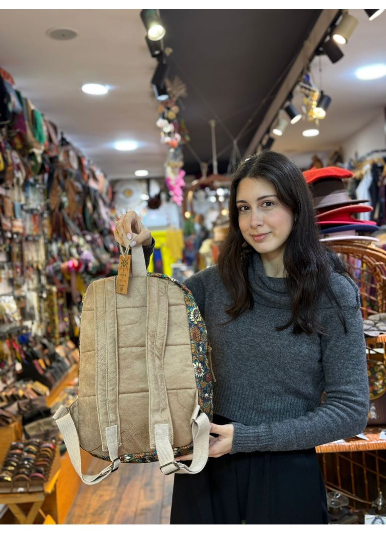 DOKUMA PAMUK SIRT ÇANTASI