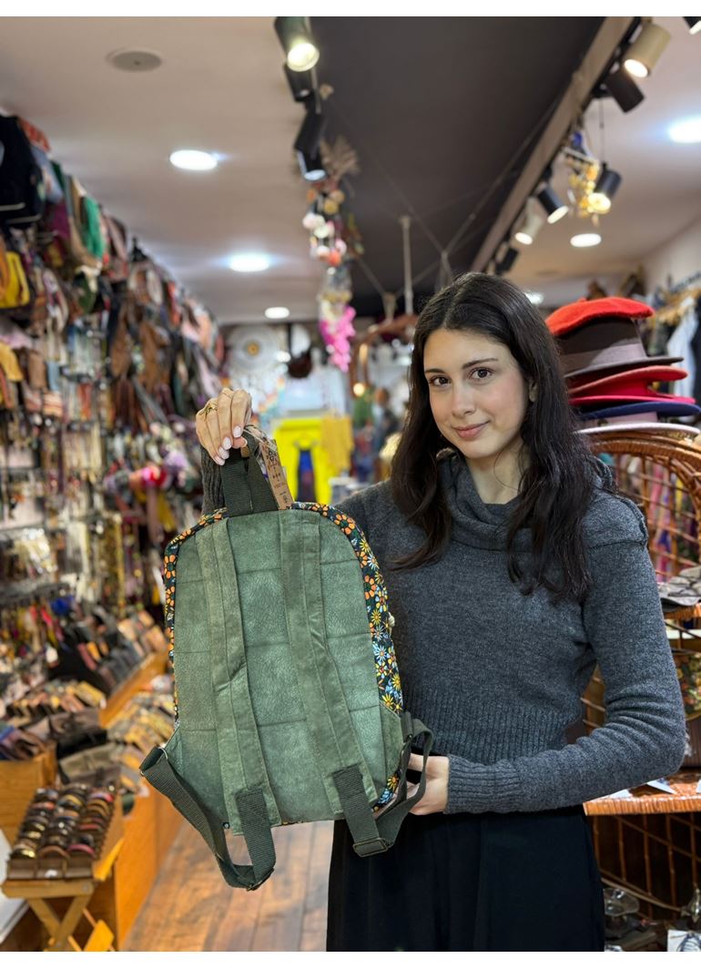 DOKUMA PAMUK SIRT ÇANTASI