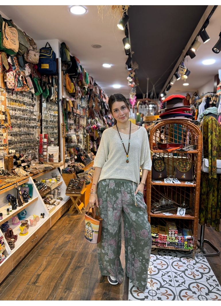 İtalyan Keten Kemerli Pantolon