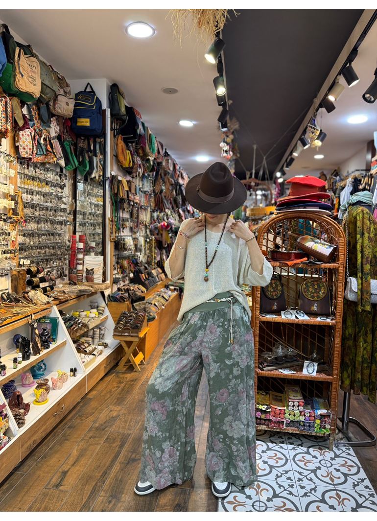 İtalyan Keten Kemerli Pantolon