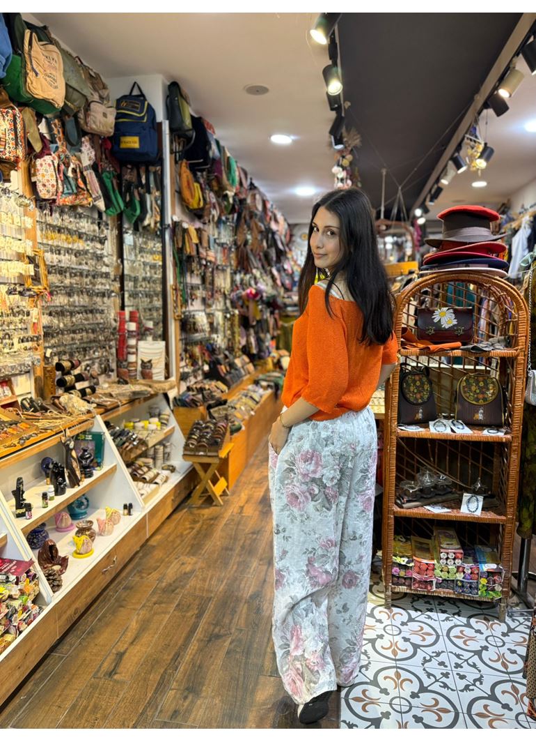 İtalyan Keten Kemerli Pantolon