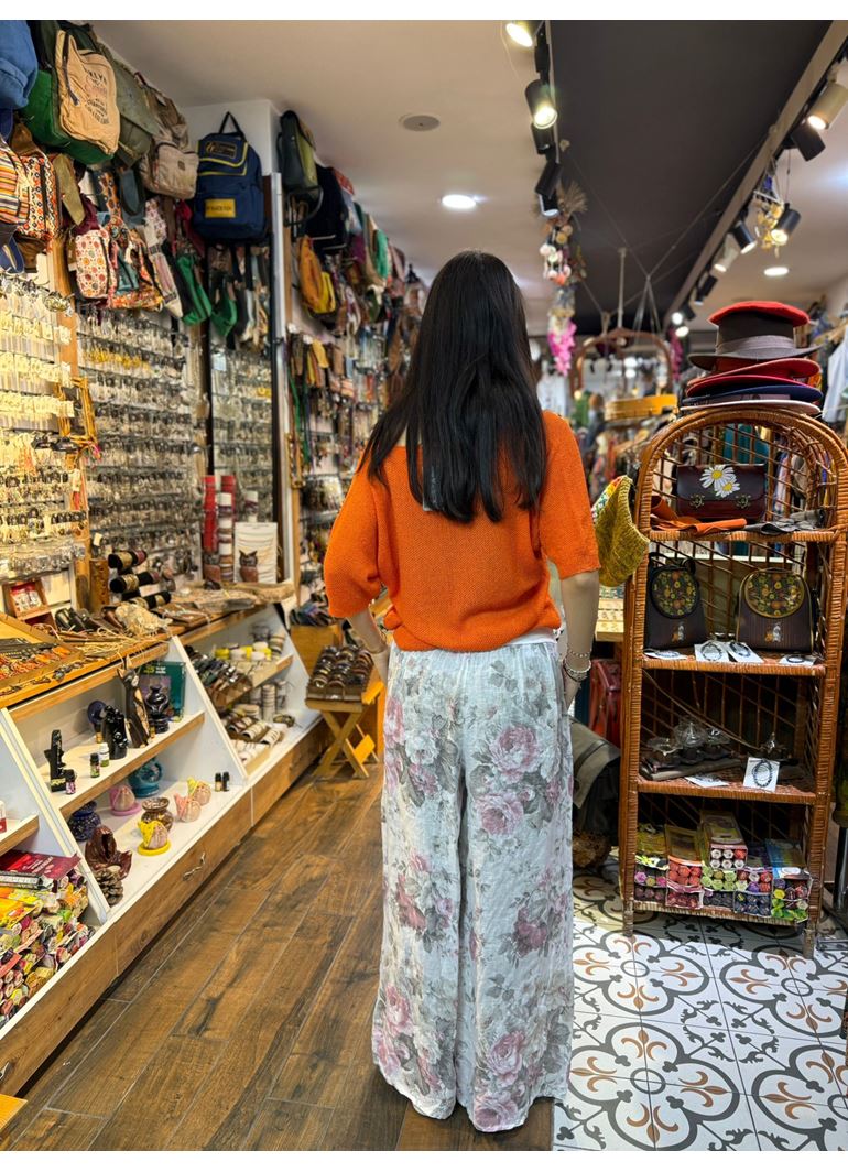 İtalyan Keten Kemerli Pantolon