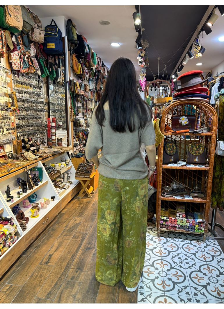 İtalyan Keten Kemerli Pantolon