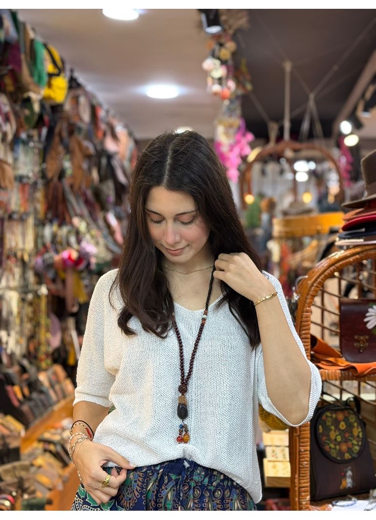 İtalyan Triko Bluz Kısa Kollu