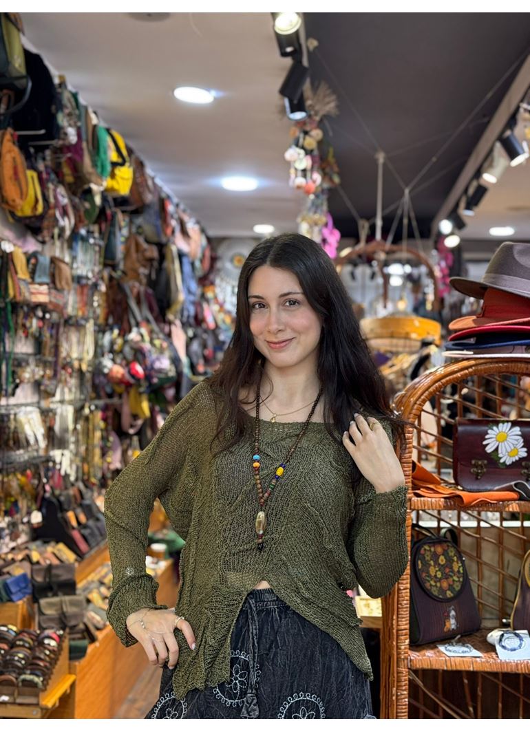 Tasarım Bluz Yeşil