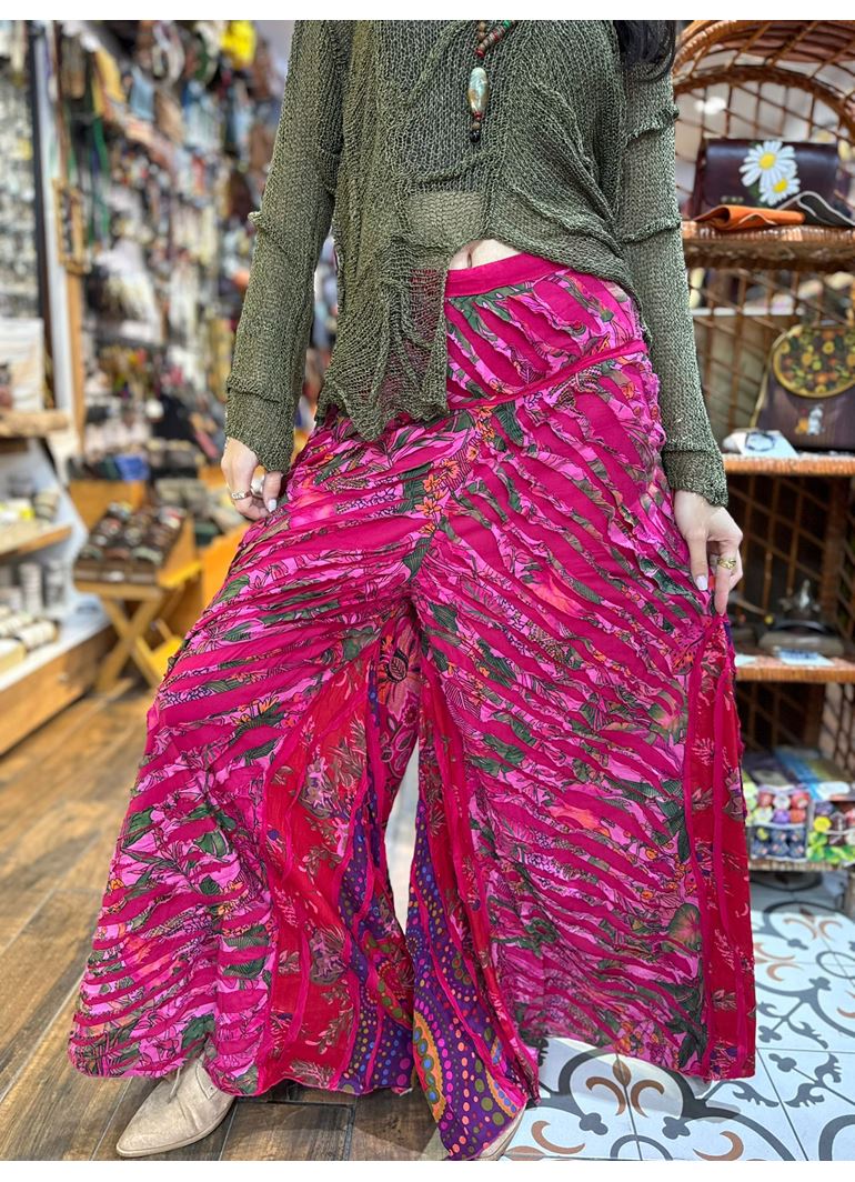 Nepal Tasarım Pantolon Pembe