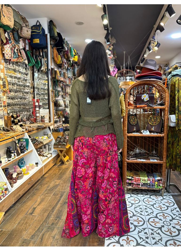 Nepal Tasarım Pantolon Pembe