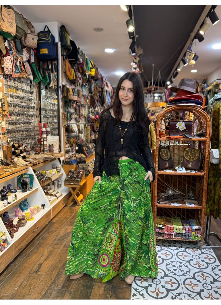 Nepal Tasarım Pantolon Yeşil