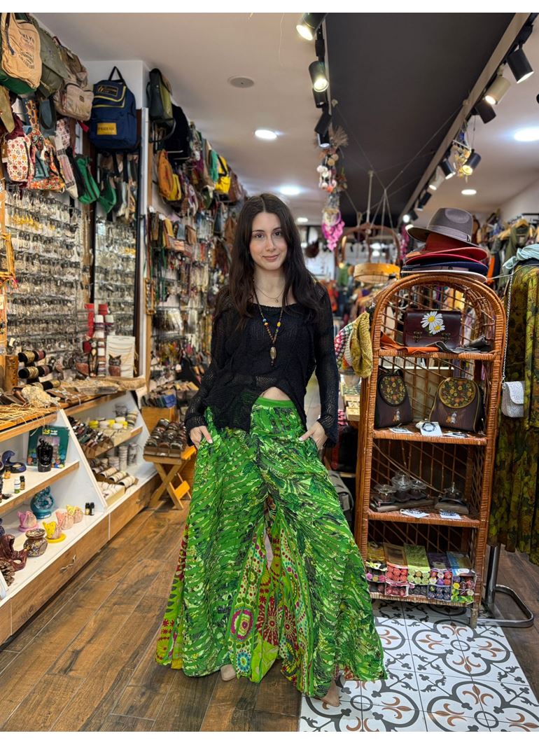 Nepal Tasarım Pantolon Yeşil