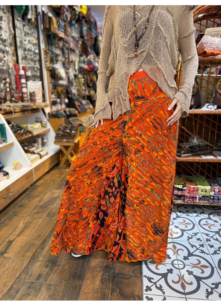 Nepal Tasarım Pantolon Turuncu