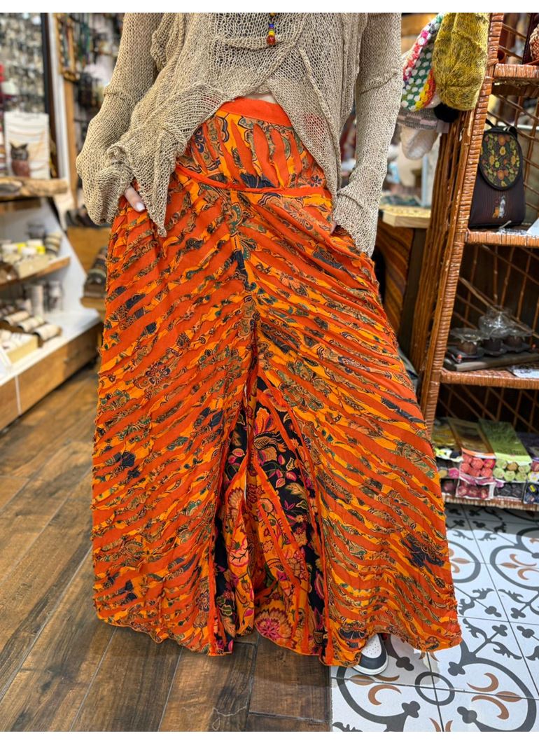 Nepal Tasarım Pantolon Turuncu