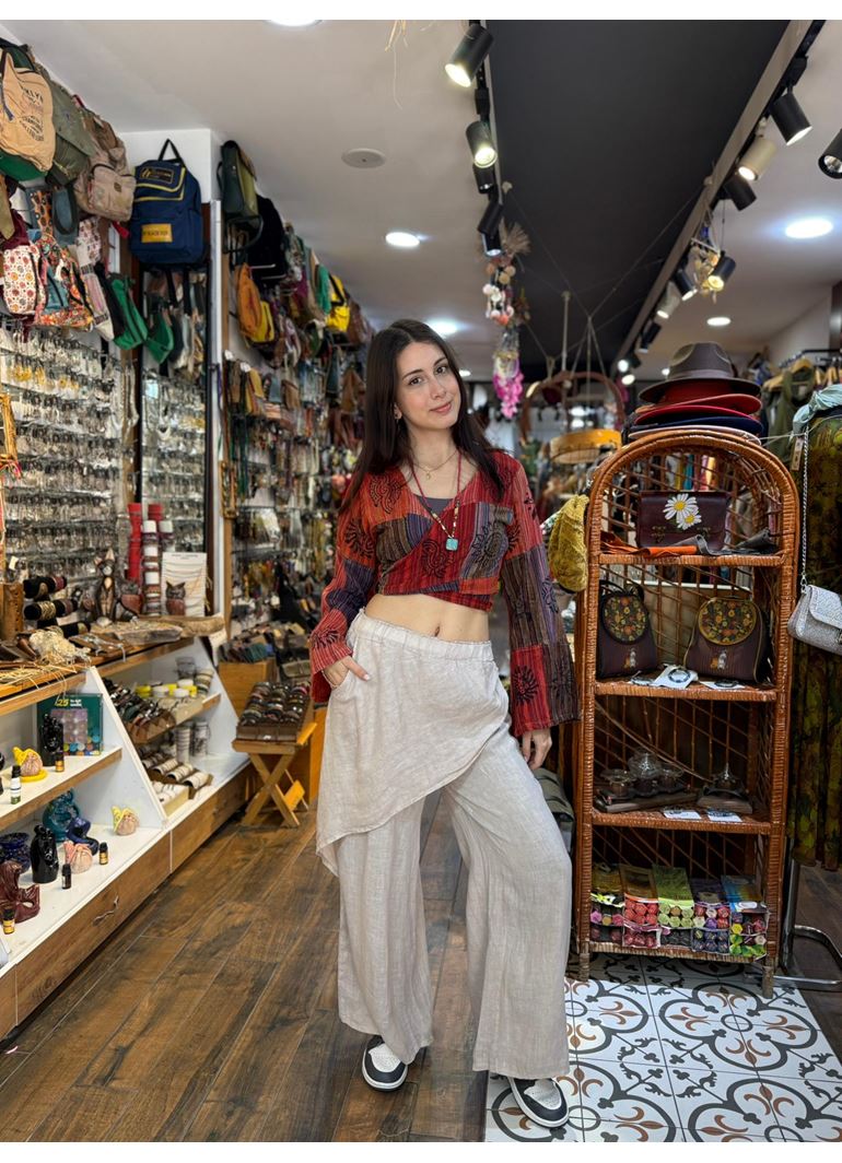 İtalyan Keten Kapaklı Pantolon