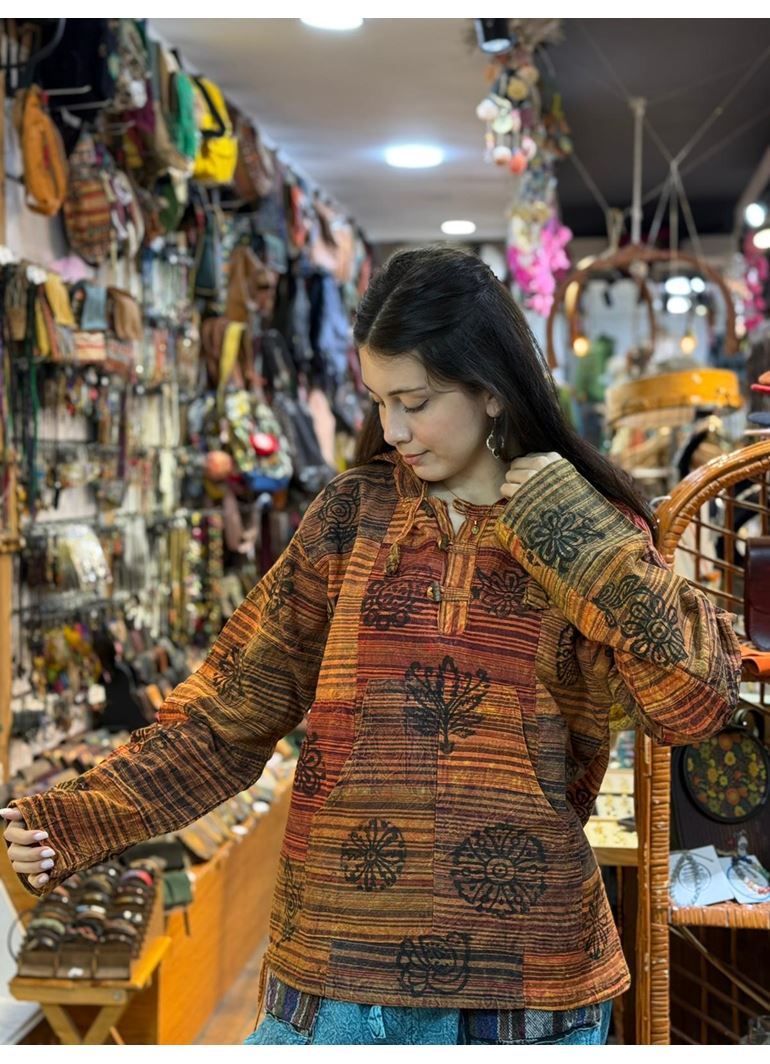 Kapüşonlu Önü Cepli Uzun Kol Sweat Unisex