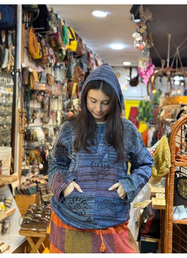 Kapüşonlu Önü Cepli Uzun Kol Sweat Unisex