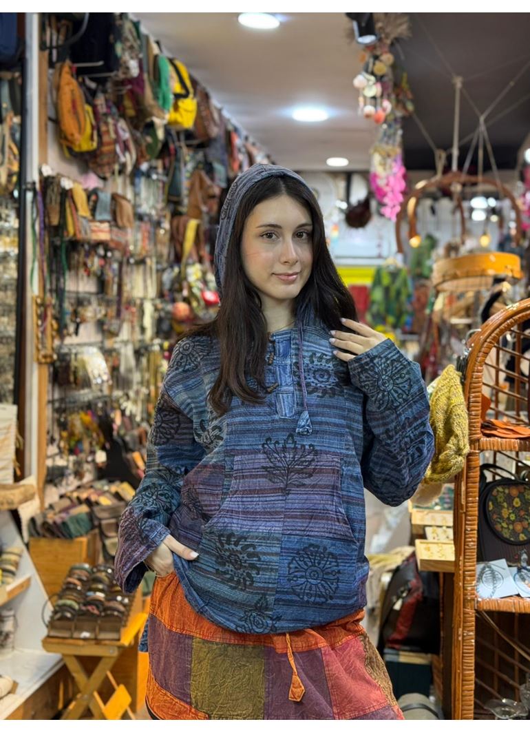 Kapüşonlu Önü Cepli Uzun Kol Sweat Unisex