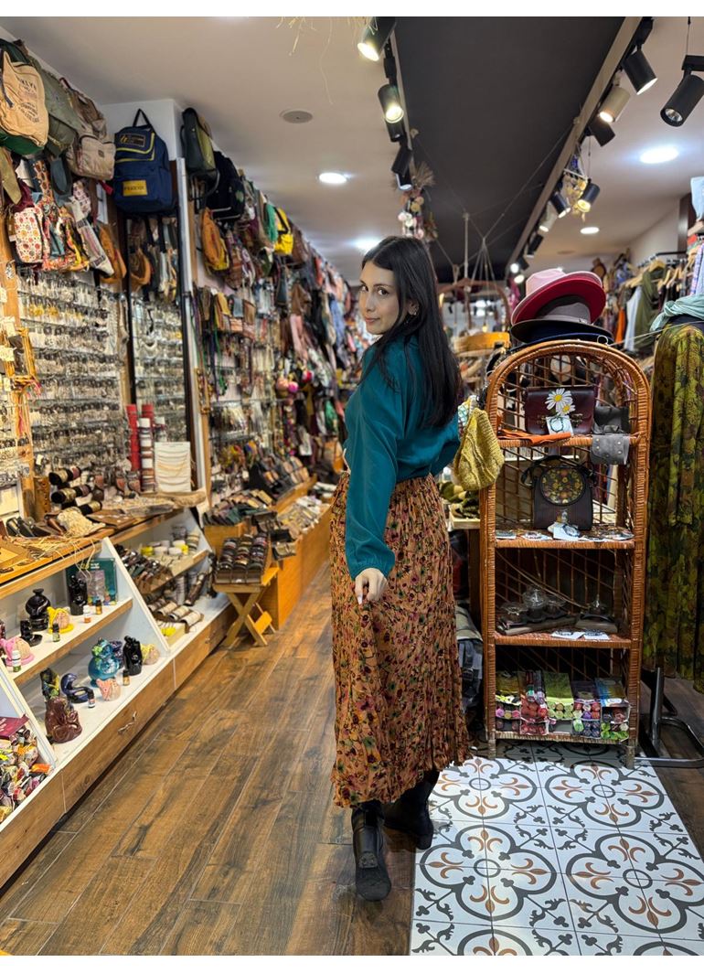 Patchwork Beli Lastikli Etek