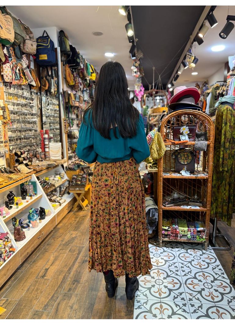 Patchwork Beli Lastikli Etek