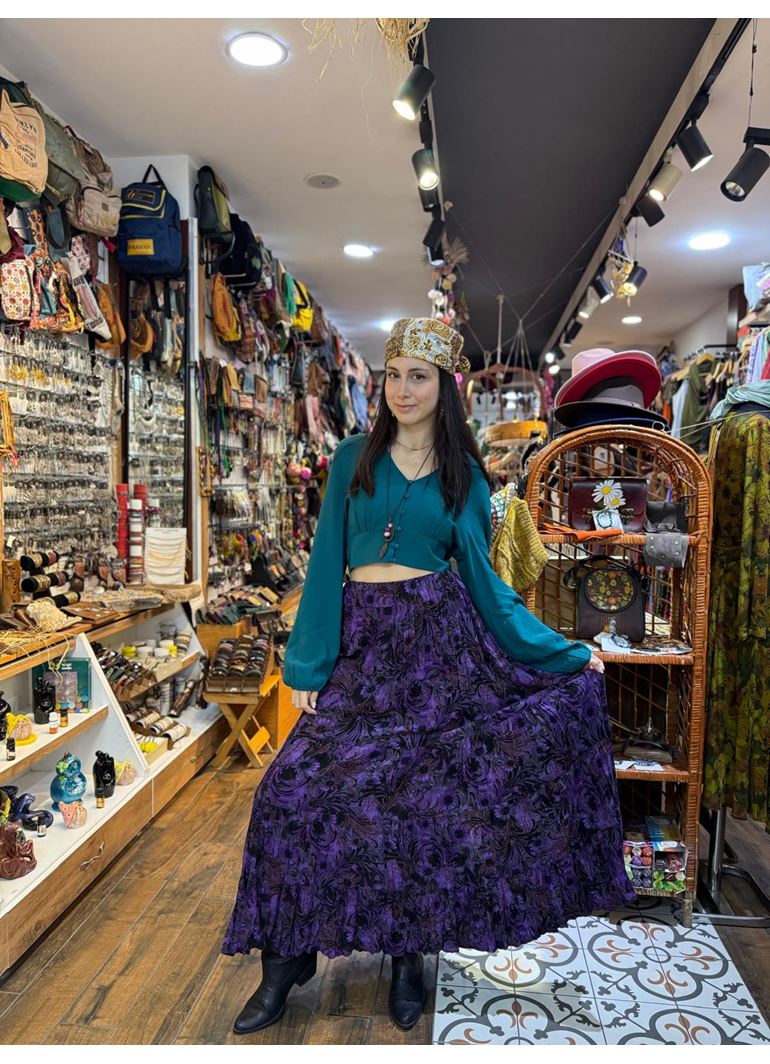 Patchwork Beli Lastikli Etek