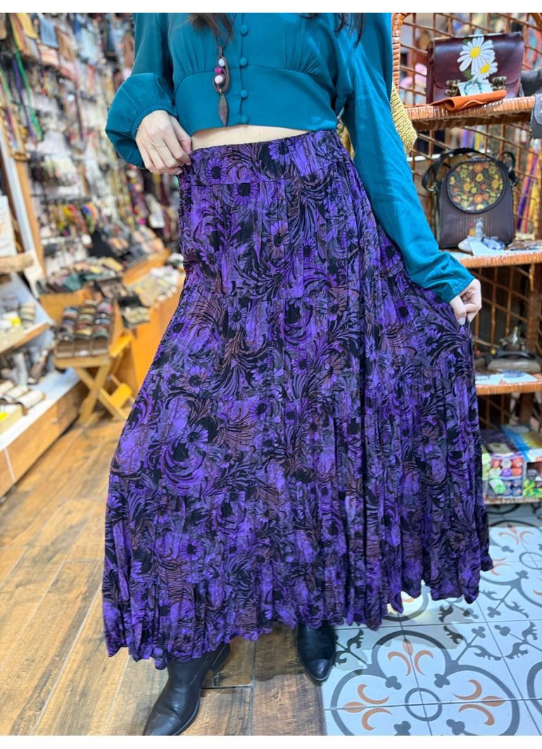 Patchwork Beli Lastikli Etek