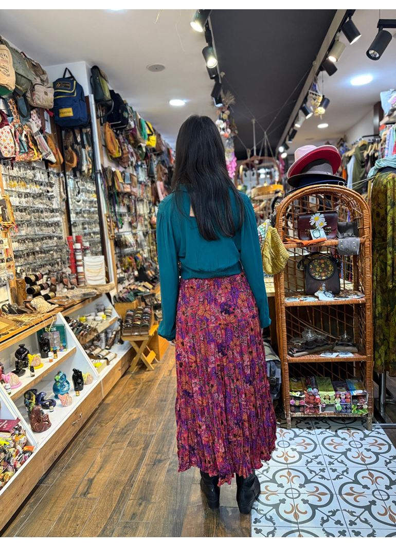 Patchwork Beli Lastikli Etek