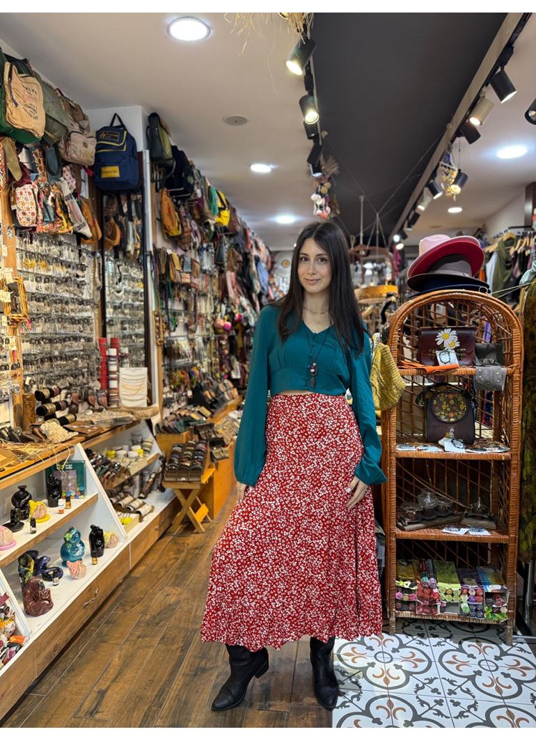 Patchwork Beli Lastikli Etek