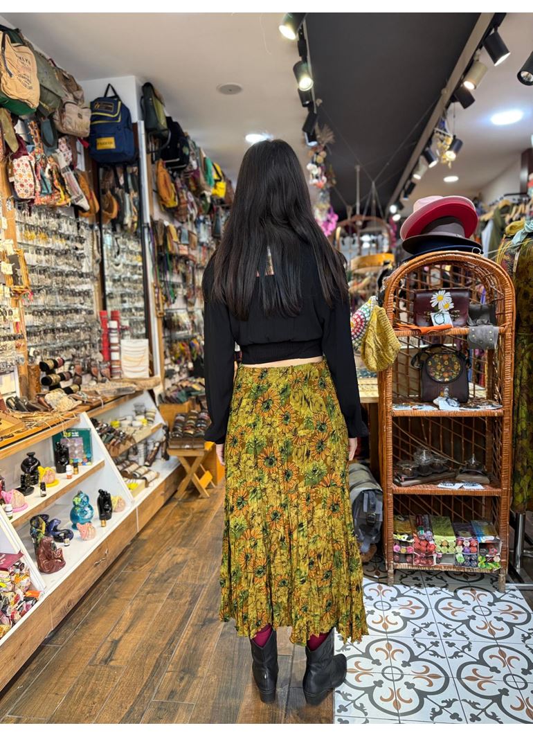 Patchwork Beli Lastikli Etek