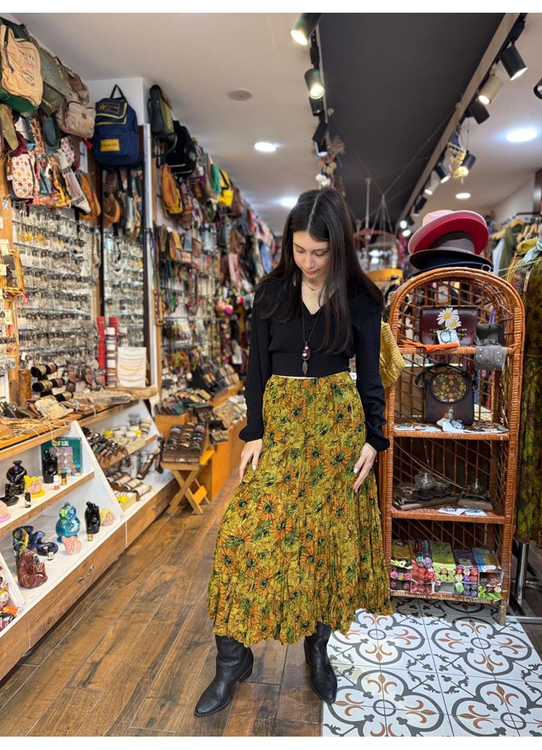 Patchwork Beli Lastikli Etek