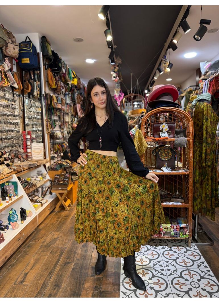 Patchwork Beli Lastikli Etek