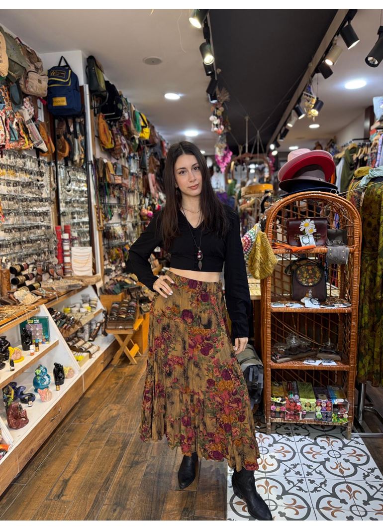 Patchwork Beli Lastikli Etek