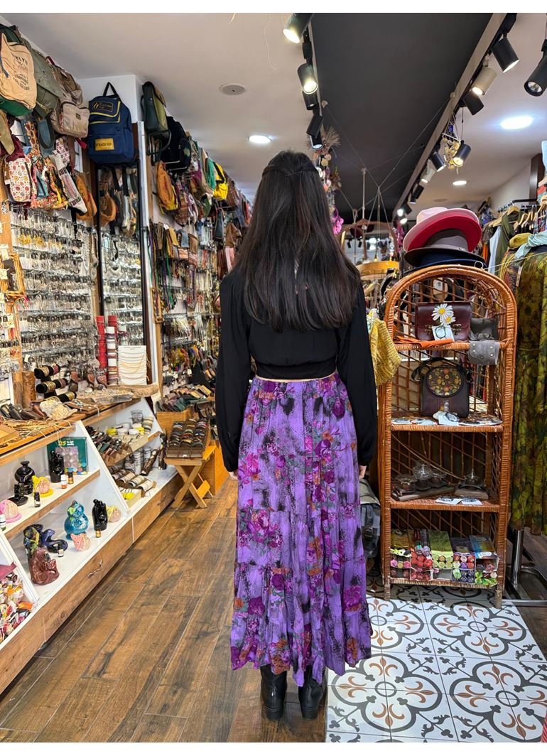 Patchwork Beli Lastikli Etek