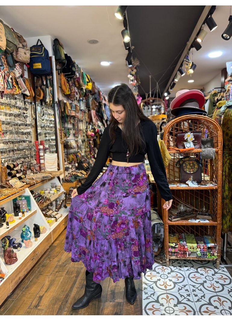 Patchwork Beli Lastikli Etek