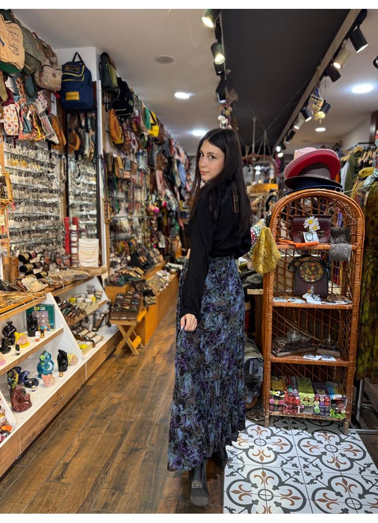 Patchwork Beli Lastikli Etek