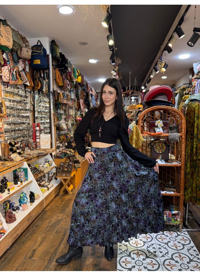 Patchwork Beli Lastikli Etek