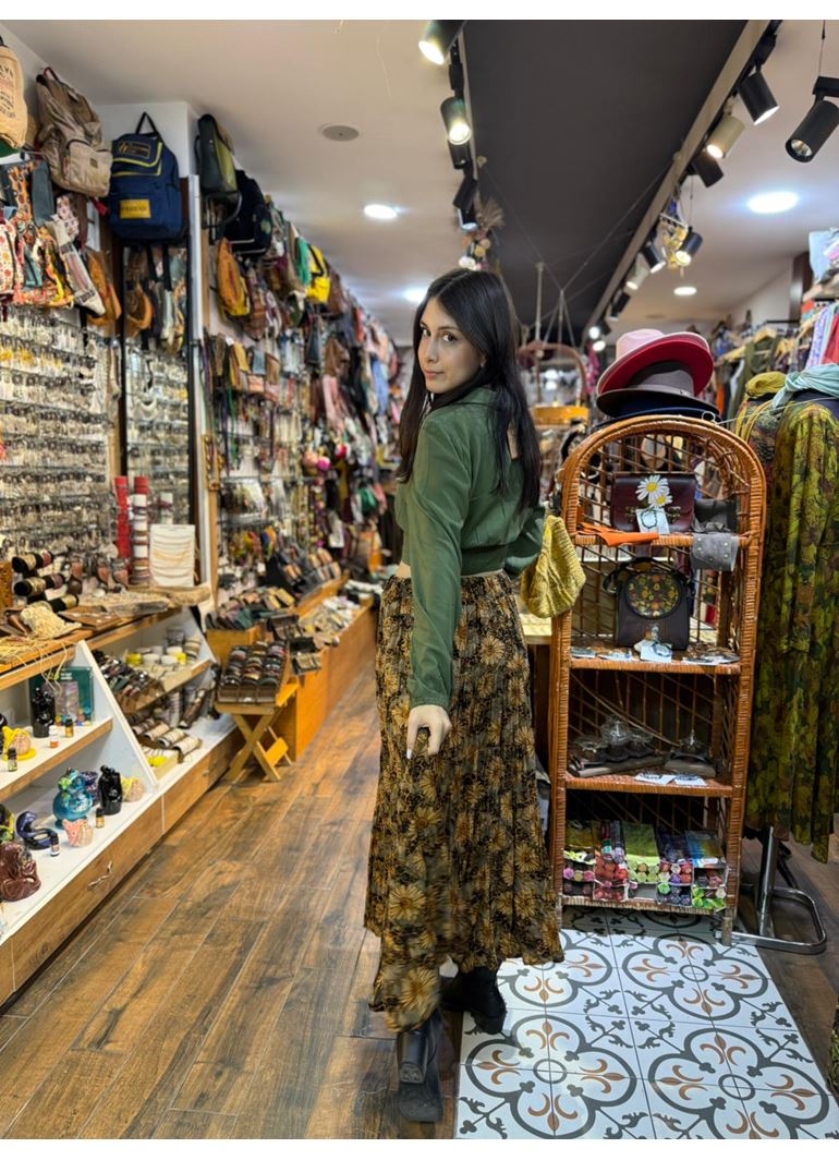 Patchwork Beli Lastikli Etek