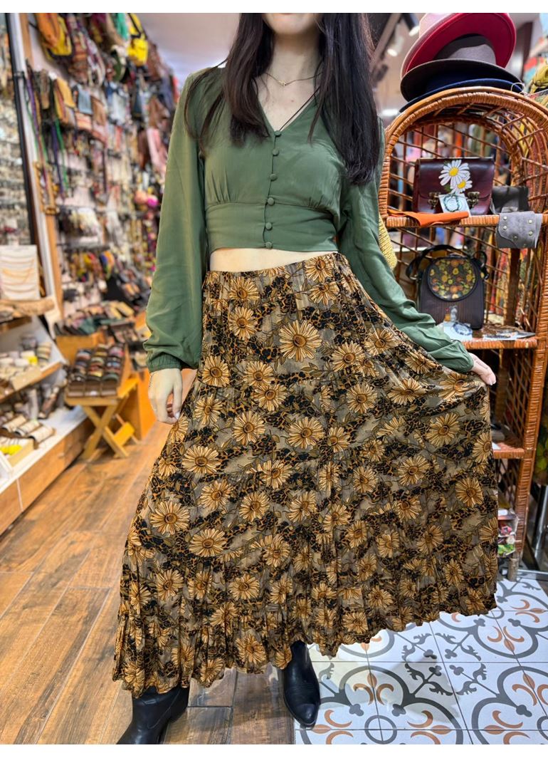 Patchwork Beli Lastikli Etek