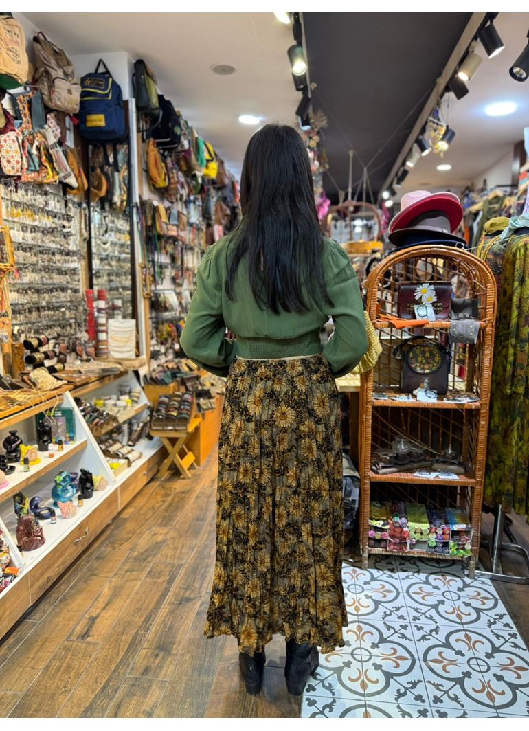 Patchwork Beli Lastikli Etek