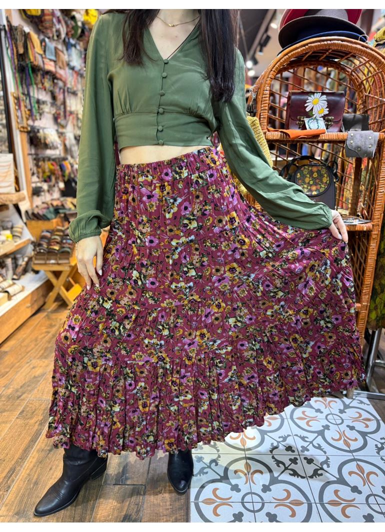 Patchwork Beli Lastikli Etek