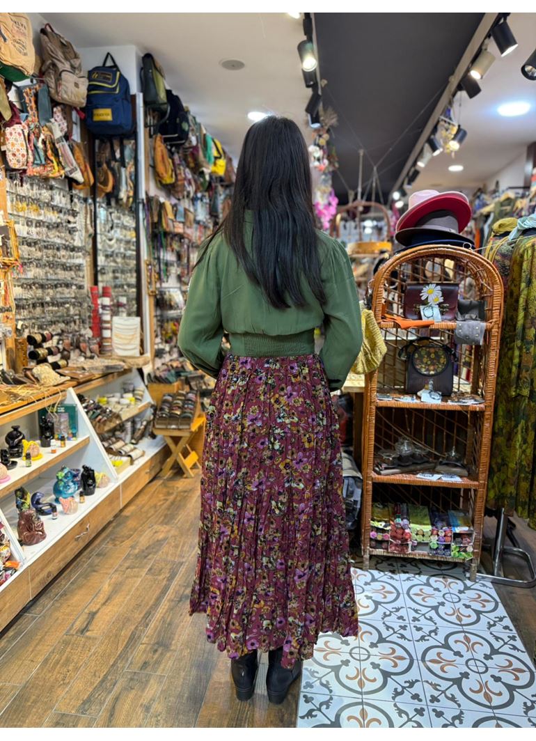 Patchwork Beli Lastikli Etek