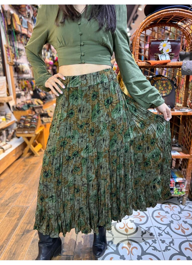 Patchwork Beli Lastikli Etek