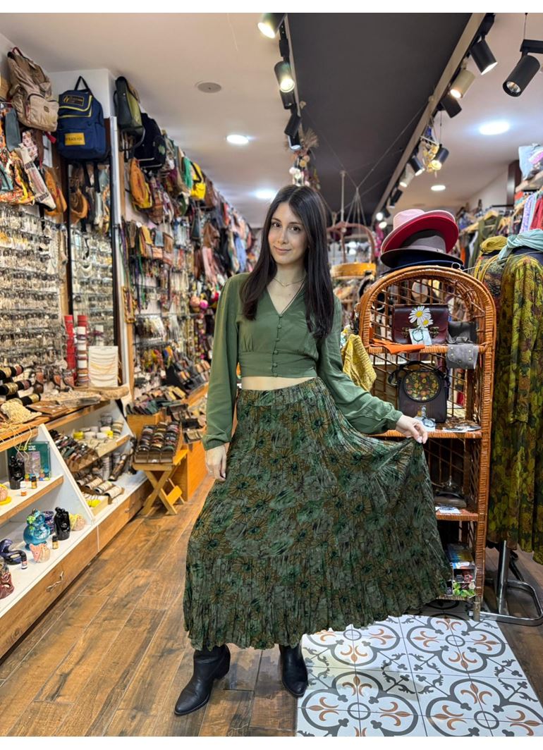 Patchwork Beli Lastikli Etek