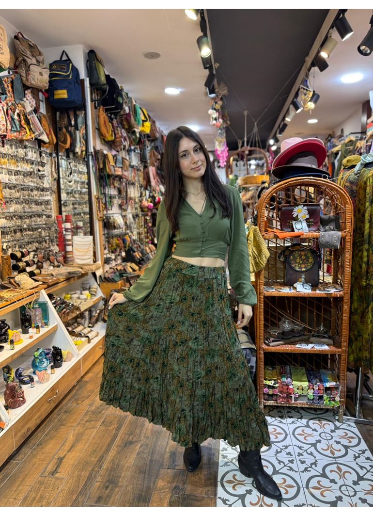 Patchwork Beli Lastikli Etek