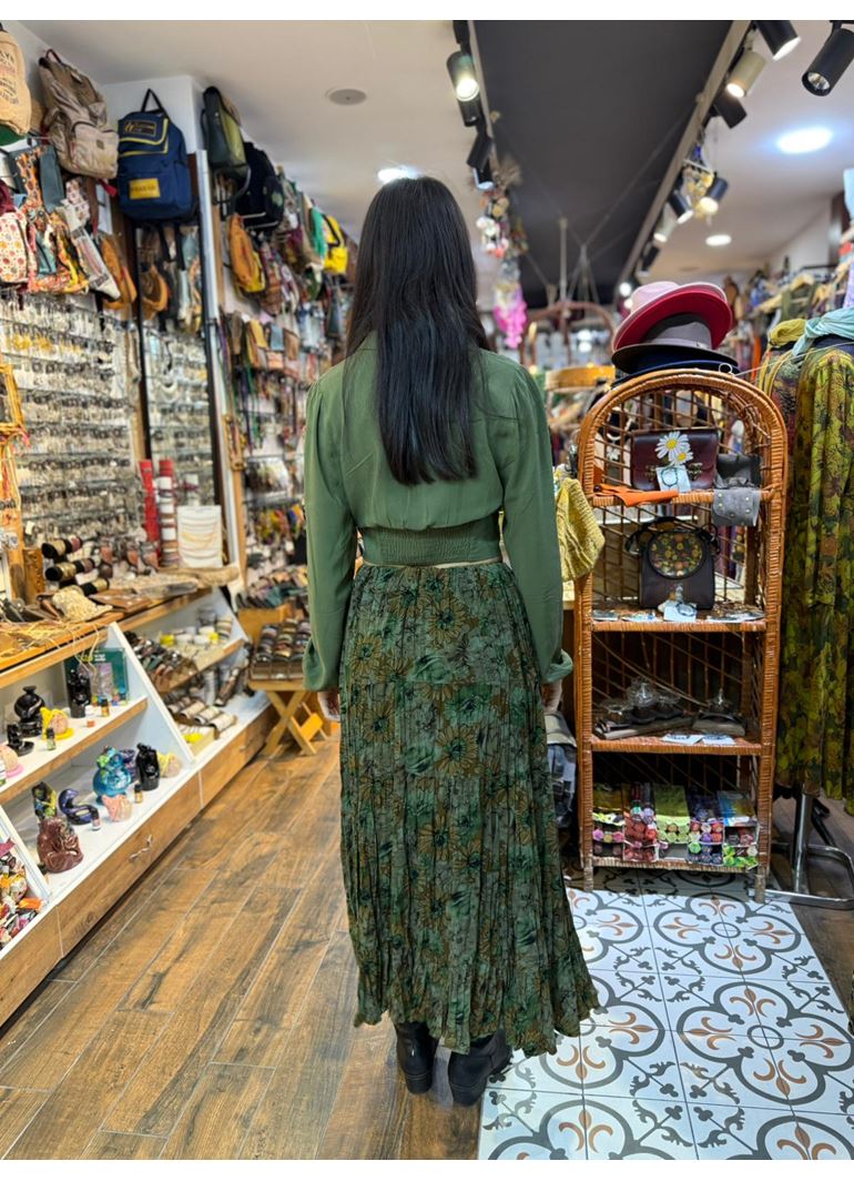 Patchwork Beli Lastikli Etek