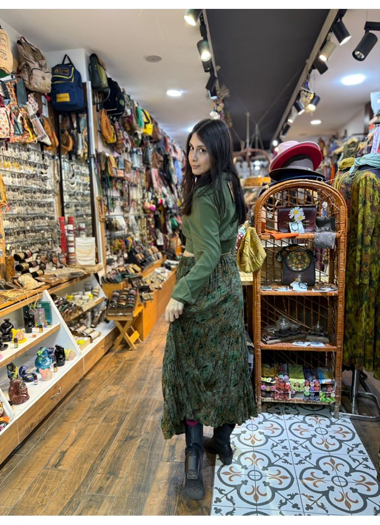 Patchwork Beli Lastikli Etek