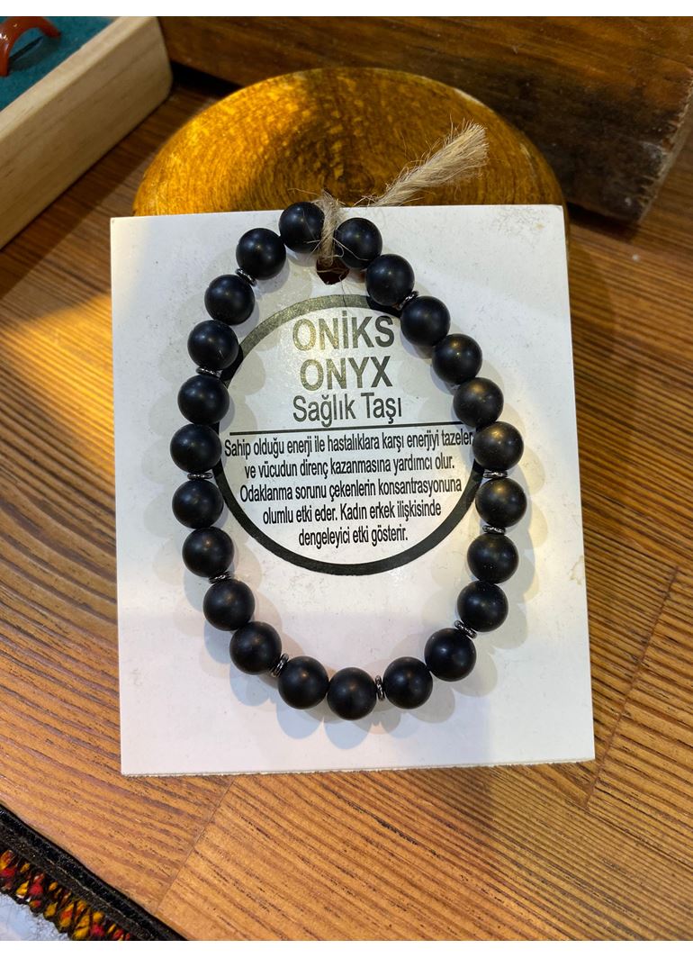 ONİKS ( SAĞLIK TAŞI) DOĞAL TAŞ BİLEKLİK