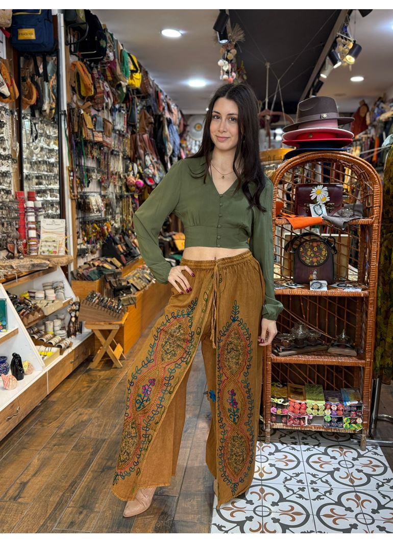 Hint Çiçekli Pantolon