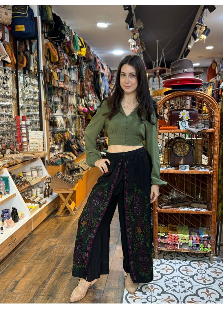 Hint Çiçekli Pantolon