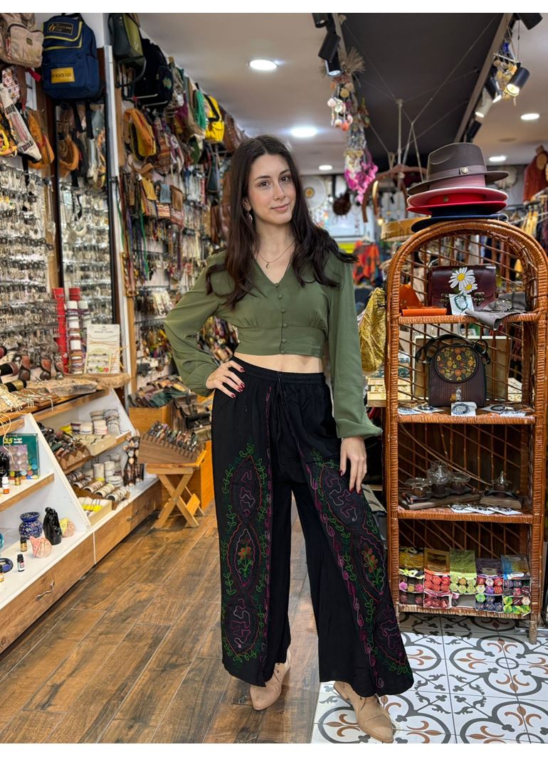 Hint Çiçekli Pantolon