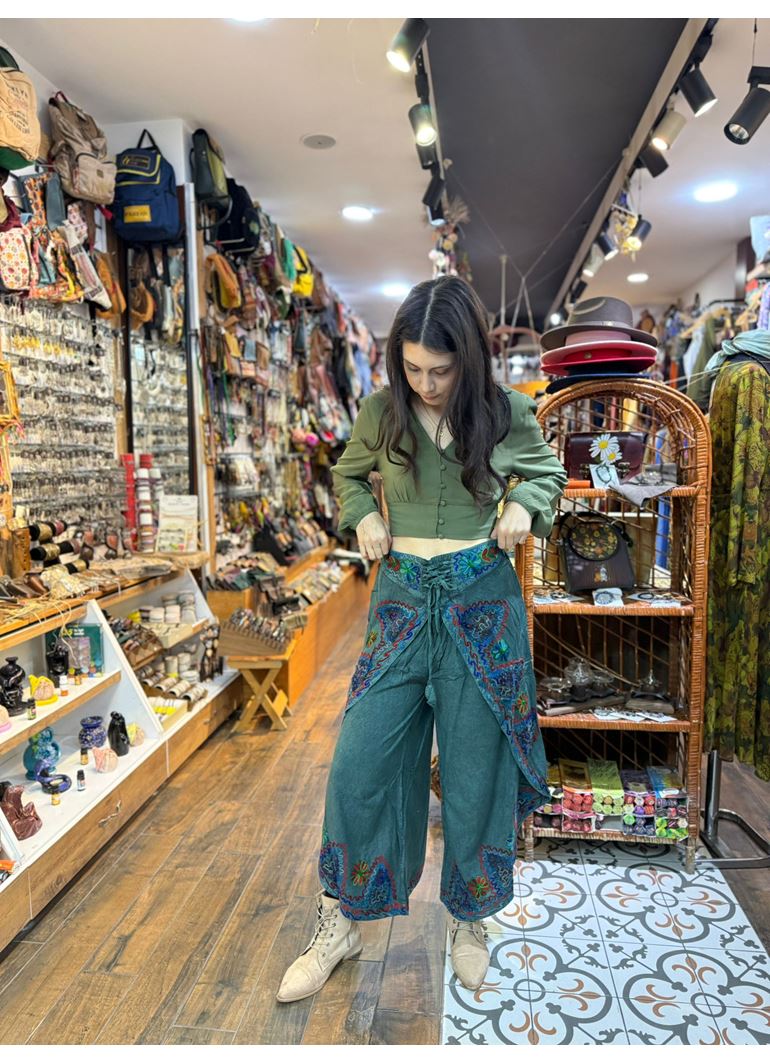 Önden Bağlamalı Şalvar